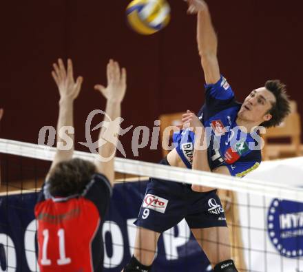 Volleyball OEVV Cup Herren. Hypo VBK Klagenfurt gegen Tirol. Matthias Mellitzer (Tirol). Klagenfurt, am 17.2.2008.
Foto: Kuess
---
pressefotos, pressefotografie, kuess, qs, qspictures, sport, bild, bilder, bilddatenbank