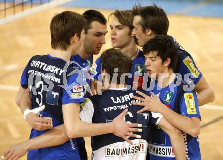 Volleyball OEVV Cup Herren. Hypo VBK Klagenfurt gegen Tirol. Jubel (Tirol). Klagenfurt, am 17.2.2008.
Foto: Kuess
---
pressefotos, pressefotografie, kuess, qs, qspictures, sport, bild, bilder, bilddatenbank