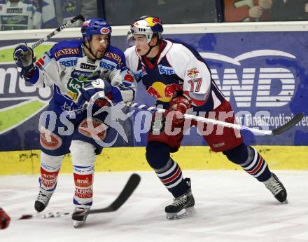 EBEL. Eishockey Bundesliga. VSV gegen Red Bull Salzburg. dany Bousquet (VSV), Victor Lindgren (Salzburg). Villach, am 17.2.2008.
Foto: Kuess
---
pressefotos, pressefotografie, kuess, qs, qspictures, sport, bild, bilder, bilddatenbank