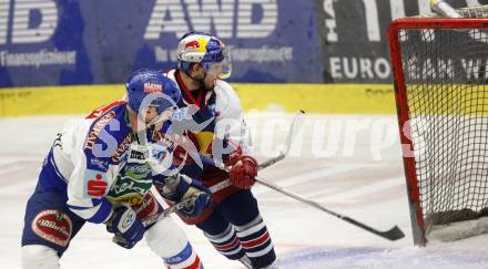 EBEL. Eishockey Bundesliga. VSV gegen Red Bull Salzburg. Mike Stewart (VSV), Thomas Koch (Salzburg). Villach, am 17.2.2008.
Foto: Kuess
---
pressefotos, pressefotografie, kuess, qs, qspictures, sport, bild, bilder, bilddatenbank