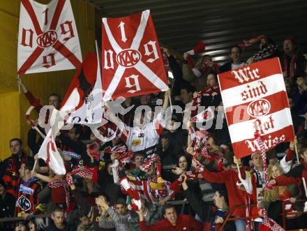 EBEL. Eishockey Bundesliga. KAC gegen Olympia (Olimpija) Ljubljana (Laibach). Fansektor (KAC). Klagenfurt, am 19.2.2008.
Foto: Kuess
---
pressefotos, pressefotografie, kuess, qs, qspictures, sport, bild, bilder, bilddatenbank