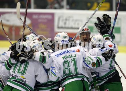 EBEL. Eishockey Bundesliga. KAC gegen Olympia (Olimpija) Ljubljana (Laibach). Jubel (Laibach). Klagenfurt, am 19.2.2008.
Foto: Kuess
---
pressefotos, pressefotografie, kuess, qs, qspictures, sport, bild, bilder, bilddatenbank