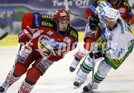 EBEL. Eishockey Bundesliga. KAC gegen Olympia (Olimpija) Ljubljana (Laibach). Warren Norris (KAC), Brendan Yarema (Laibach). Klagenfurt, am 19.2.2008.
Foto: Kuess
---
pressefotos, pressefotografie, kuess, qs, qspictures, sport, bild, bilder, bilddatenbank