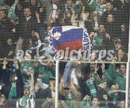 EBEL. Eishockey Bundesliga. KAC gegen Olympia (Olimpija) Ljubljana (Laibach). Jubel Fans (Laibach). Klagenfurt, am 19.2.2008.
Foto: Kuess
---
pressefotos, pressefotografie, kuess, qs, qspictures, sport, bild, bilder, bilddatenbank