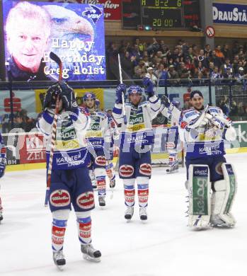 EBEL. Erste Bank Eishockey Bundesliga. VSV gegen Red Bull Salzburg. Ein Sieg zum Geburtstag von Trainer Greg Holst (VSV). Villach, am 21.2.2008.

Copyright Kuess

---
pressefotos, pressefotografie, kuess, qs, qspictures, sport, bild, bilder, bilddatenbank