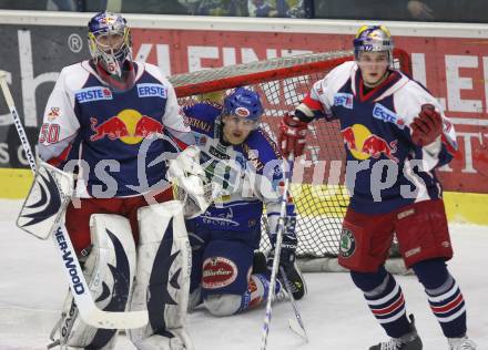 EBEL. Erste Bank Eishockey Bundesliga. VSV gegen Red Bull Salzburg. Gerd Acker (VSV), Reinhard Divis, Victor Lindgren (Salzburg). Villach, am 21.2.2008.

Copyright Kuess

---
pressefotos, pressefotografie, kuess, qs, qspictures, sport, bild, bilder, bilddatenbank