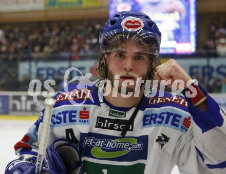 EBEL. Erste Bank Eishockey Bundesliga. VSV gegen Red Bull Salzburg. Jubel Nikolas Petrik (VSV). Villach, am 21.2.2008.

Copyright Kuess

---
pressefotos, pressefotografie, kuess, qs, qspictures, sport, bild, bilder, bilddatenbank