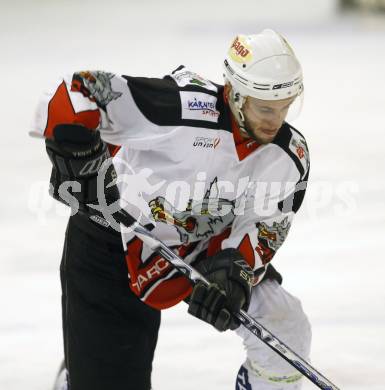 Eishockey Oberliga. Tarco Woelfe gegen ATUS Weiz Volksbank Bulls. Stefan Knafl (Tarco). Klagenfurt, am 23.2.2008.
Foto: Kuess
---
pressefotos, pressefotografie, kuess, qs, qspictures, sport, bild, bilder, bilddatenbank