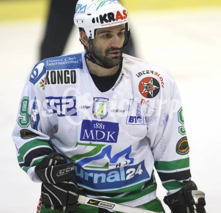 EBEL. Erste Bank Eishockey Bundesliga. KAC gegen Olympia Laibach. Raffaele Intranuovo (Laibach). Klagenfurt, am 19.2.2008.
Foto: Kuess

---
pressefotos, pressefotografie, kuess, qs, qspictures, sport, bild, bilder, bilddatenbank