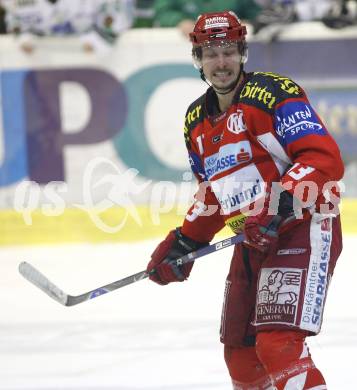 EBEL. Erste Bank Eishockey Bundesliga. KAC gegen Olympia Laibach. Johannes Kirisits (KAC). Klagenfurt, am 19.2.2008.
Foto: Kuess

---
pressefotos, pressefotografie, kuess, qs, qspictures, sport, bild, bilder, bilddatenbank