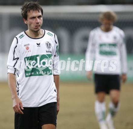 Fussball Bundesliga. T-Mobile. SK Austria Kaernten gegen SK Sturm Graz. Wolfgang Bubenik, Lukas Moessner (Kaernten). Klagenfurt, am 25.2.2008.
Copyright Kuess

---
pressefotos, pressefotografie, kuess, qs, qspictures, sport, bild, bilder, bilddatenbank