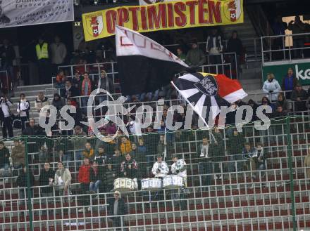 Fussball T-Mobile Bundesliga. SK Austria Kaernten gegen Sturm Graz. Optimisten, Fans Austria Kaernten. Klagenfurt, am 26.2.2008.

Copyright Kuess

---
pressefotos, pressefotografie, kuess, qs, qspictures, sport, bild, bilder, bilddatenbank