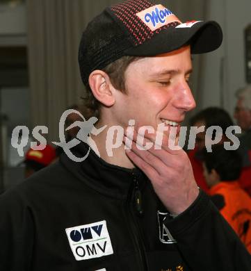 Schi, Ski Nordisch. Schispringen. Weltmeister, Vizeweltmeister. Empfang Martin Koch durch Stadt Villach. Martin Koch. Villach, am 27.2.2008.

Copyright Kuess

---
pressefotos, pressefotografie, kuess, qs, qspictures, sport, bild, bilder, bilddatenbank