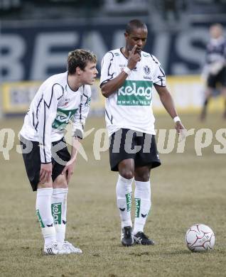 Fussball T-Mobile Bundesliga. SK Austria Kaernten gegen Sturm Graz. Zlatko Junuzovic, Alexandre Chiquinho Da Silva (Kaernten). Klagenfurt, am 26.2.2008.

Copyright Kuess

---
pressefotos, pressefotografie, kuess, qs, qspictures, sport, bild, bilder, bilddatenbank