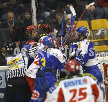 Eishockey. Oesterreichische Meisterschaft U20. KAC gegen VSV. Schlaegerei, Rauferei. Klagenfurt, am 8.3.2008.

Copyright Kuess

---
pressefotos, pressefotografie, kuess, qs, qspictures, sport, bild, bilder, bilddatenbank