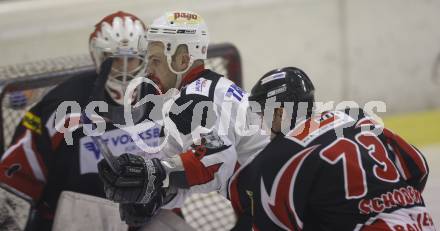 Eishockey Oberliga. Tarco Woelfe gegen ATUS Weiz. Peter Mateicka (Tarco), Philipp Maichernitsch (Weiz). Klagenfurt, am 8.3.2008.

Copyright Kuess

---
pressefotos, pressefotografie, kuess, qs, qspictures, sport, bild, bilder, bilddatenbank