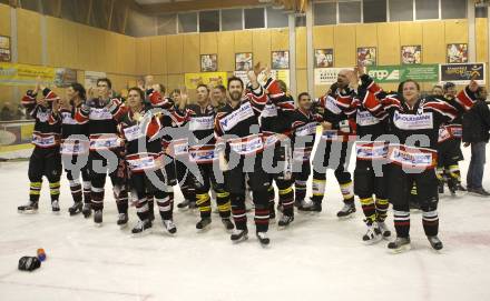 Eishockey Oberliga. Tarco Woelfe gegen ATUS Weiz. Jubel (Weiz). Klagenfurt, am 8.3.2008.

Copyright Kuess

---
pressefotos, pressefotografie, kuess, qs, qspictures, sport, bild, bilder, bilddatenbank