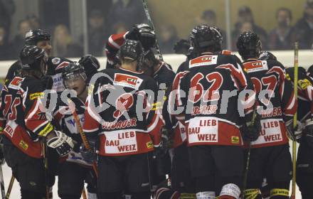 Eishockey Oberliga. Tarco Woelfe gegen ATUS Weiz. Jubel Weiz. Klagenfurt, am 8.3.2008.

Copyright Kuess

---
pressefotos, pressefotografie, kuess, qs, qspictures, sport, bild, bilder, bilddatenbank