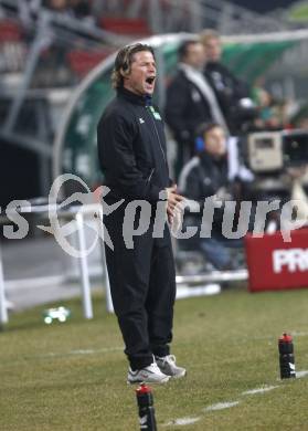 Fussball T-Mobile Bundesliga. SK Austria Kaernten gegen SV Mattersburg. Trainer Frenkie Schinkels (Kaernten).  Klagenfurt, am 8.3.2008.

Copyright Kuess

---
pressefotos, pressefotografie, kuess, qs, qspictures, sport, bild, bilder, bilddatenbank