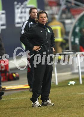 Fussball T-Mobile Bundesliga. SK Austria Kaernten gegen SV Mattersburg. Trainer Frenkie Schinkels (Kaernten).  Klagenfurt, am 8.3.2008.

Copyright Kuess

---
pressefotos, pressefotografie, kuess, qs, qspictures, sport, bild, bilder, bilddatenbank