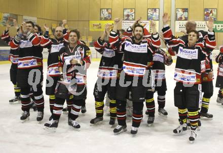 Eishockey Oberliga. Tarco Woelfe gegen ATUS Weiz. Jubel (Weiz). Klagenfurt, am 8.3.2008.

Copyright Kuess

---
pressefotos, pressefotografie, kuess, qs, qspictures, sport, bild, bilder, bilddatenbank