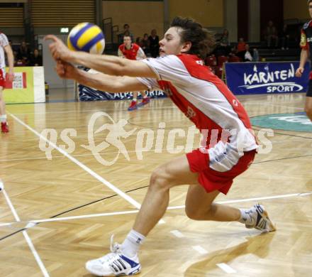 Volleyball Bundesliga Herren. Hypo VBK Klagenfurt gegen Hypo Niederoesterreich. Simon Fruehbauer (Hypo VBK). Klagenfurt, am 12.3.2008.

Copyright Kuess

---
pressefotos, pressefotografie, kuess, qs, qspictures, sport, bild, bilder, bilddatenbank