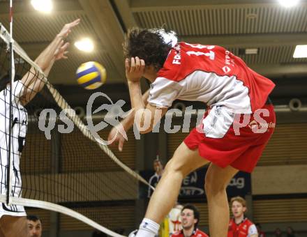 Volleyball Bundesliga Herren. Hypo VBK Klagenfurt gegen Hypo Niederoesterreich. Simon Fruehbauer (Hypo VBK). Klagenfurt, am 12.3.2008.

Copyright Kuess

---
pressefotos, pressefotografie, kuess, qs, qspictures, sport, bild, bilder, bilddatenbank