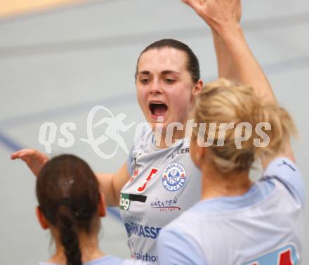 Volleyball Bundesliga Damen. ATSC Wildcats gegen Linz. Jubel Maja Praeprost (Wildcats). Klagenfurt, am 12.3.2008.

Copyright Kuess

---
pressefotos, pressefotografie, kuess, qs, qspictures, sport, bild, bilder, bilddatenbank