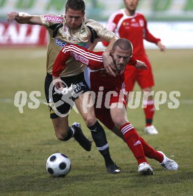 Fussball RTed Zac.  FC Kaernten gegen SC Austria Lustenau. Aljosa Vojnovic (FCK), Daniel Dunst (Lustenau). Klagenfurt, am 14.3.2008. Klagenfurt, am 14.3.2008.

Copyright Kuess

---
pressefotos, pressefotografie, kuess, qs, qspictures, sport, bild, bilder, bilddatenbank