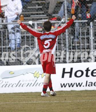 Fussball RTed Zac.  FC Kaernten gegen SC Austria Lustenau. Torjubel Helmut Koenig.  Klagenfurt, am 14.3.2008. Klagenfurt, am 14.3.2008.

Copyright Kuess

---
pressefotos, pressefotografie, kuess, qs, qspictures, sport, bild, bilder, bilddatenbank