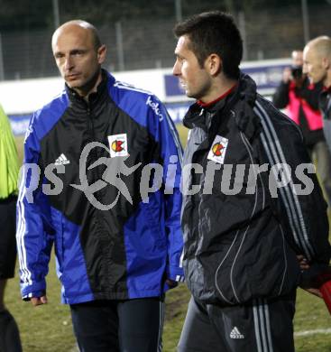 Fussball RTed Zac.  FC Kaernten gegen SC Austria Lustenau. Nenad Bjelica, Slobodan Grubor (FCK). Klagenfurt, am 14.3.2008. Klagenfurt, am 14.3.2008.

Copyright Kuess

---
pressefotos, pressefotografie, kuess, qs, qspictures, sport, bild, bilder, bilddatenbank