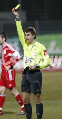 Fussball RTed Zac.  FC Kaernten gegen SC Austria Lustenau. Schiedsrichter Stefan Tschandl. Klagenfurt, am 14.3.2008. Klagenfurt, am 14.3.2008.

Copyright Kuess

---
pressefotos, pressefotografie, kuess, qs, qspictures, sport, bild, bilder, bilddatenbank