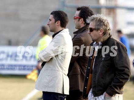 Fussball Regionalliga. SAK gegen SV Grieskirchen. Trainer Goran Lucic, Sportlicher Leiter Igor Ogris, Co-Trainer Marjan Velik (SAK). Klagenfurt, am 15.3.2008.

Copyright Kuess

---
pressefotos, pressefotografie, kuess, qs, qspictures, sport, bild, bilder, bilddatenbank