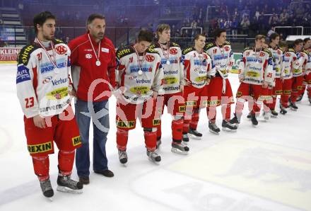 Eishockey. Oesterreichische U20 Meisterschaft. VSV gegen KAC. Enttaeuschung beim KAC. Villach, am 15.3.2008.
Copyright Kuess

---
pressefotos, pressefotografie, kuess, qs, qspictures, sport, bild, bilder, bilddatenbank