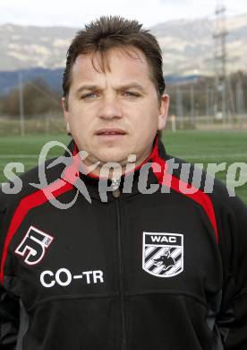 Fussball Regionalliga. SK WAC/St. Andrae.  Co-Trainer Gerald Baumgartner. St. Andrae, am 18.3.2008.
Foto: Kuess
---
pressefotos, pressefotografie, kuess, qs, qspictures, sport, bild, bilder, bilddatenbank