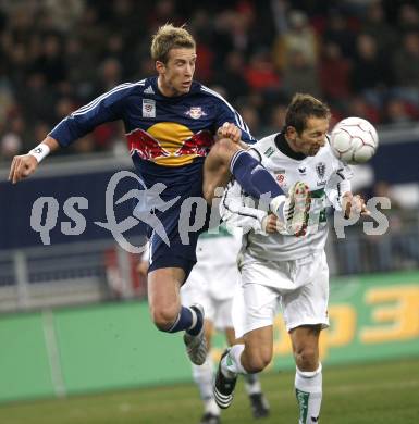 Fussball. Bundesliga. SK Austria Kelag Kaernten gegen FC Red Bull Salzburg. Ortlechner Manuel (Kaernten), Janko Marc (Salzburg). Klagenfurt, 19.3.2008
Copyright Kuess

---
pressefotos, pressefotografie, kuess, qs, qspictures, sport, bild, bilder, bilddatenbank