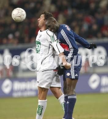 Fussball. Bundesliga. SK Austria Kelag Kaernten gegen FC Red Bull Salzburg. Kollmann Roland(Kaernten), Sekagya Ibrahim (Salzburg). Klagenfurt, 19.3.2008
Copyright Kuess

---
pressefotos, pressefotografie, kuess, qs, qspictures, sport, bild, bilder, bilddatenbank