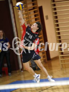 Volleyball. Bundesliga. HYPO VBK gegen hotVolleys. Zhivko Kolev, Adam Simac (HYPO). Klagenfurt, 19.3.2008.
Copyright Kuess

---
pressefotos, pressefotografie, kuess, qs, qspictures, sport, bild, bilder, bilddatenbank