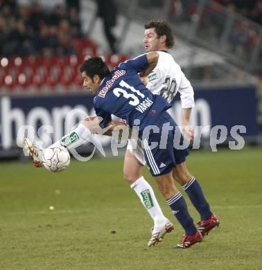 Fussball. Bundesliga. SK Austria Kelag Kaernten gegen FC Red Bull Salzburg. Kollmann Roland (Kaernten), Vargas Jorge (Salzburg). Klagenfurt, 19.3.2008
Copyright Kuess

---
pressefotos, pressefotografie, kuess, qs, qspictures, sport, bild, bilder, bilddatenbank