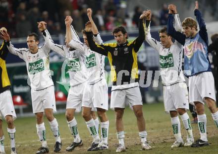 Fussball. Bundesliga. SK Austria Kelag Kaernten gegen FC Red Bull Salzburg. Prawda Christian, Ortlechner Manuel, Bubenik Wolfgang, Kollmann Roland, Junuzovic Zlatko, Weber (Kaernten). Klagenfurt, 19.3.2008
Copyright Kuess

---
pressefotos, pressefotografie, kuess, qs, qspictures, sport, bild, bilder, bilddatenbank