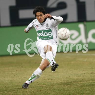 Fussball T-Mobile Bundesliga. SK Austria Kaernten gegen Red Bull Salzburg. Carlos Chaile (Kaernten). Klagenfurt, am 19.3.2008.

Copyright Kuess

---
pressefotos, pressefotografie, kuess, qs, qspictures, sport, bild, bilder, bilddatenbank