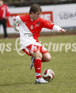 Fussball Kaerntner Liga. KAC gegen DSG Sele/Zell. Laslo Rozgonji (KAC). Klagenfurt, am 23.3.2008.
Foto: Kuess 
---
pressefotos, pressefotografie, kuess, qs, qspictures, sport, bild, bilder, bilddatenbank