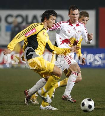 Fussball Red Zac. FC Kaernten gegen Red Bull Juniors Salzburg. Haris Bukva (FCK), Christoph Mattes (Salzburg). Klagenfurt, am 28.3.2008.
Copyright Kuess

---
pressefotos, pressefotografie, kuess, qs, qspictures, sport, bild, bilder, bilddatenbank