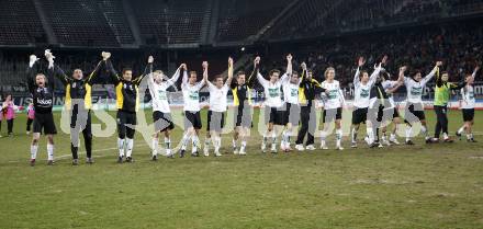 Fussball. Bundesliga. SK Austria Kelag Kaernten gegen LASK Linz.  Jubel. Klagenfurt, 29.3.2008
Copyright Kuess

---
pressefotos, pressefotografie, kuess, qs, qspictures, sport, bild, bilder, bilddatenbank