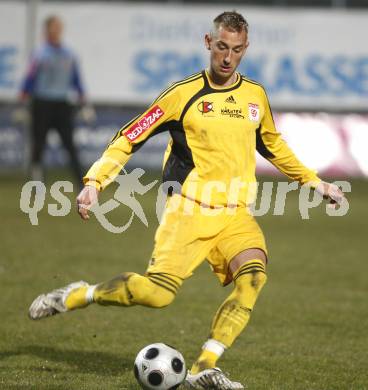 Fussball Red Zac Bundesliga. FC Kaernten gegen Red Bull Juniors Salzburg. Ulrich Winkler (FCK). Klagenfurt, am 28.3.2008.

Copyright Kuess

---
pressefotos, pressefotografie, kuess, qs, qspictures, sport, bild, bilder, bilddatenbank