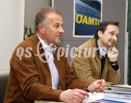 Radsport, Radfahren. Hans Enzi, Sportlandesrat Wolfgang Schantl. Klagenfurt, am 28.3.2008.

Copyright Kuess

---
pressefotos, pressefotografie, kuess, qs, qspictures, sport, bild, bilder, bilddatenbank