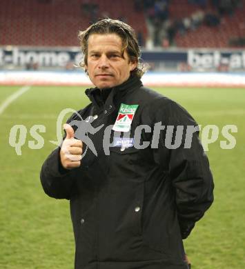 Fussball. Bundesliga. SK Austria Kelag Kaernten gegen LASK Linz.  Trainer Frenkie Schinkels. Klagenfurt, 29.3.2008
Copyright Kuess

---
pressefotos, pressefotografie, kuess, qs, qspictures, sport, bild, bilder, bilddatenbank