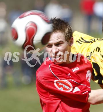 Fussball Unterliga Ost. Rosental Derby. Koettmannsdorf gegen Ludmannsdorf. Oswin Rupp (Ludmannsdorf). Klagenfurt, am 29.3.2008.

Copyright Kuess

---
pressefotos, pressefotografie, kuess, qs, qspictures, sport, bild, bilder, bilddatenbank