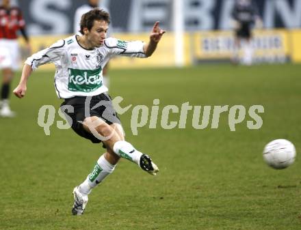 Fussball T-Mobile Bundesliga. SK Austria Kaernten gegen LASK. Wolfgang Bubenik (Kaernten). Klagenfurt, am 29.3.2008.

Copyright Kuess

---
pressefotos, pressefotografie, kuess, qs, qspictures, sport, bild, bilder, bilddatenbank