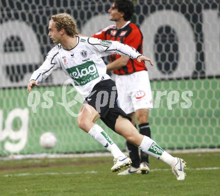 Fussball T-Mobile Bundesliga. SK Austria Kaernten gegen LASK. Lukas Moessner (Kaernten). Klagenfurt, am 29.3.2008.

Copyright Kuess

---
pressefotos, pressefotografie, kuess, qs, qspictures, sport, bild, bilder, bilddatenbank